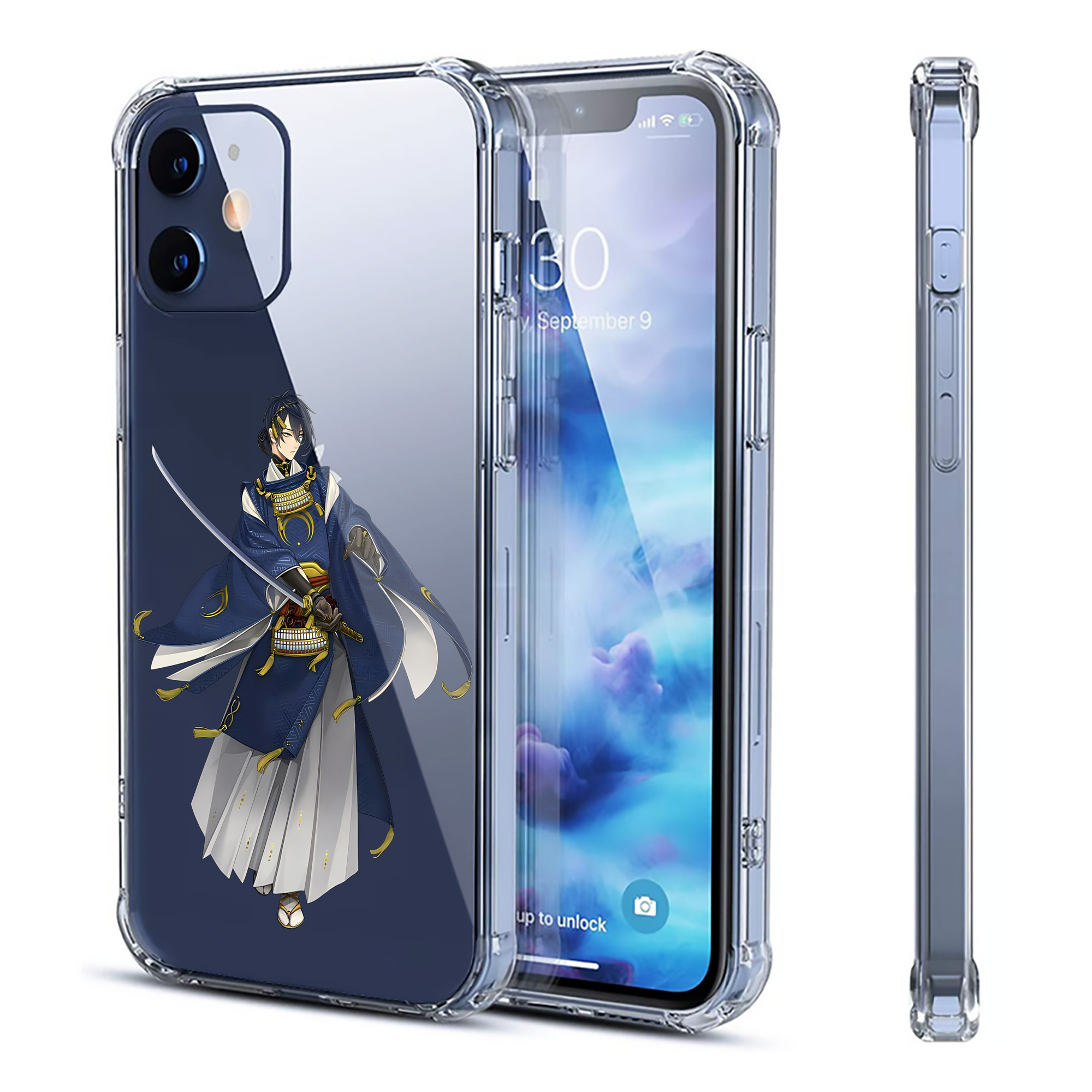 （画像用） 刀剣乱舞 Touken Ranbu 【iPhone 12シリーズ対応】透明スマホケース（クリアソフトケース）